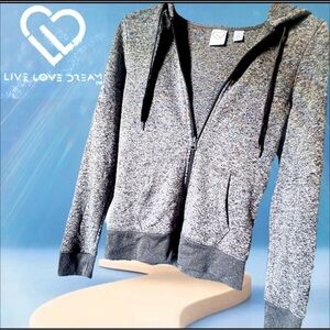 Gray Zip-Up Hoodie by Anthropology’s Live Love Dream